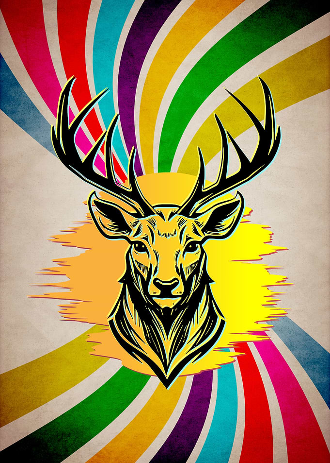 Retro Deer