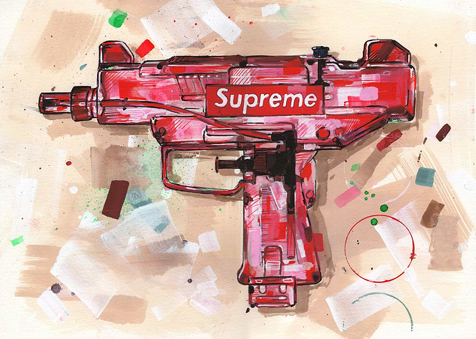 Watergun painting