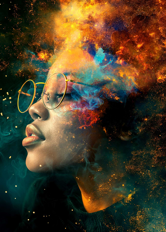 Afircan woman colors