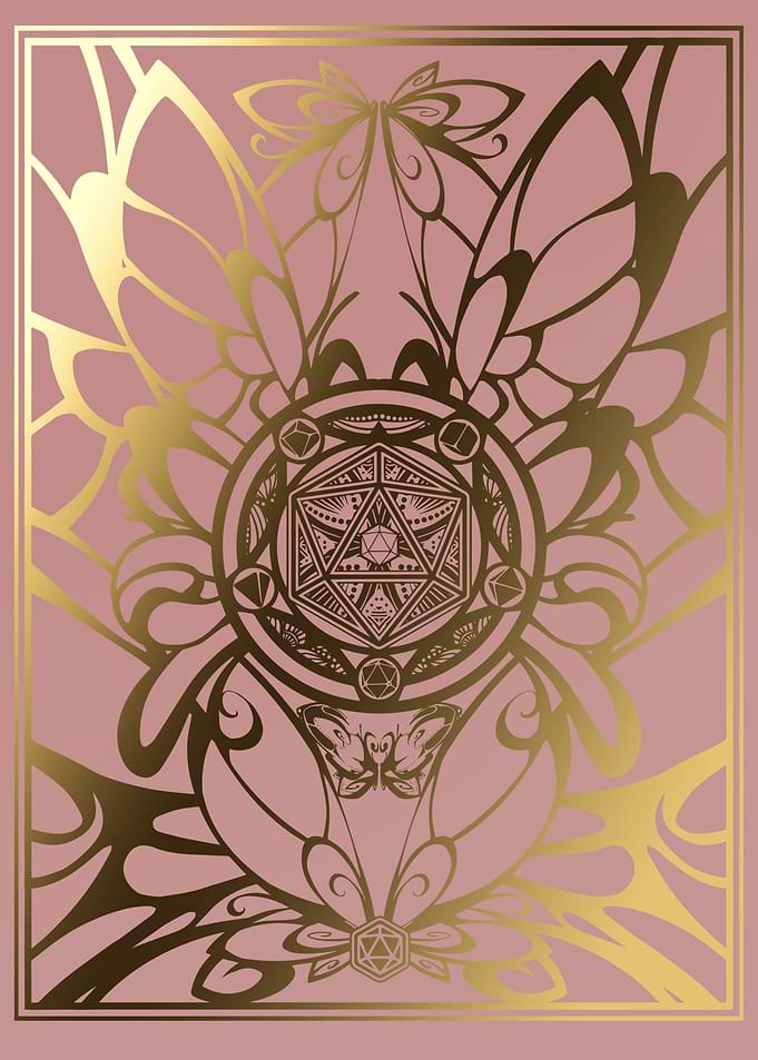 RPG Dice butterfly