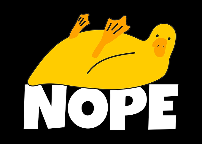 Lazy Duck Nope Not Today