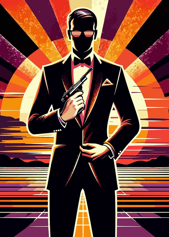 spy vintage wpap pop art