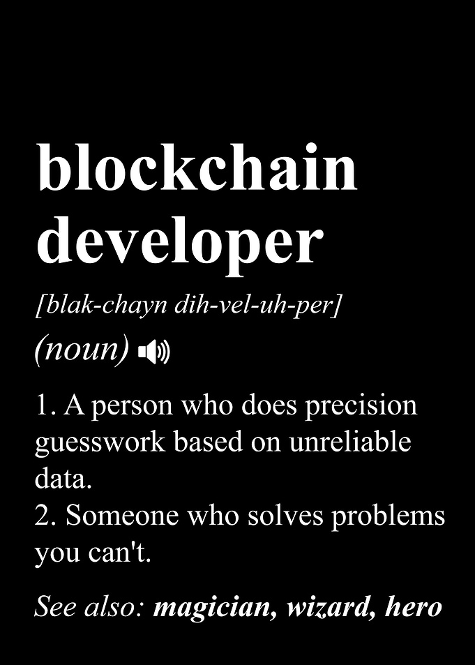 Blockchain Developer Funny