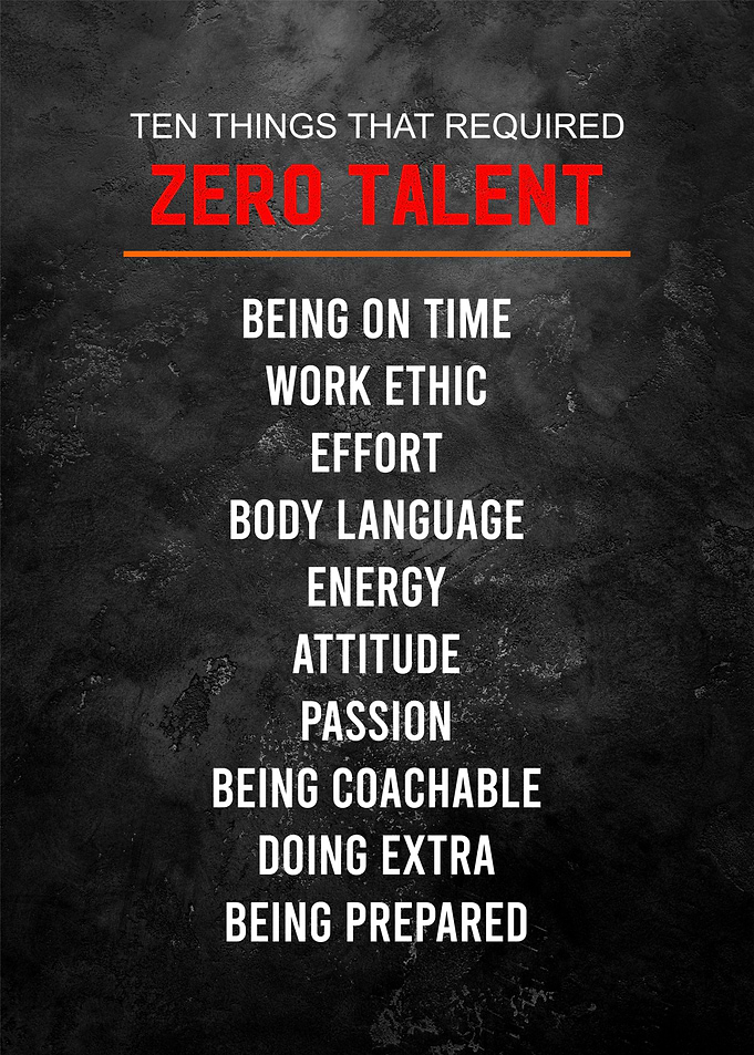 zero talent