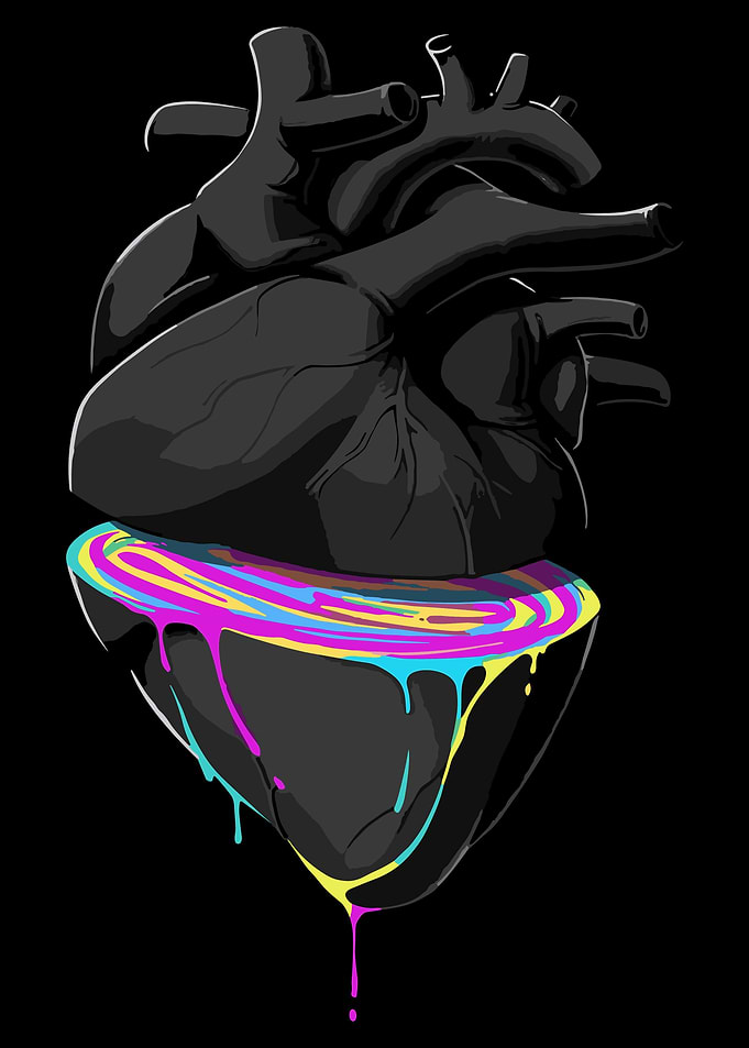Bleeding Heart Colors Art