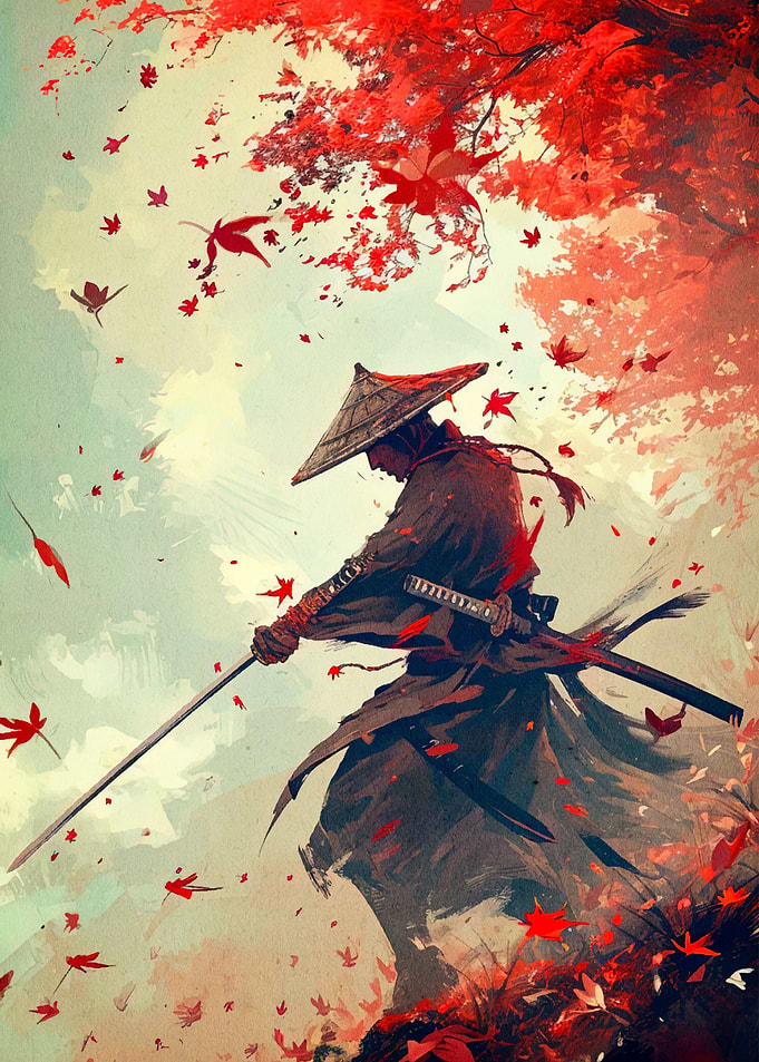 samurai japanese landscape