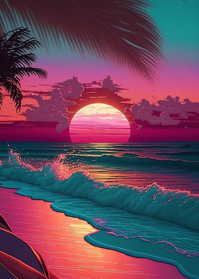 Beach Sunset Landscape