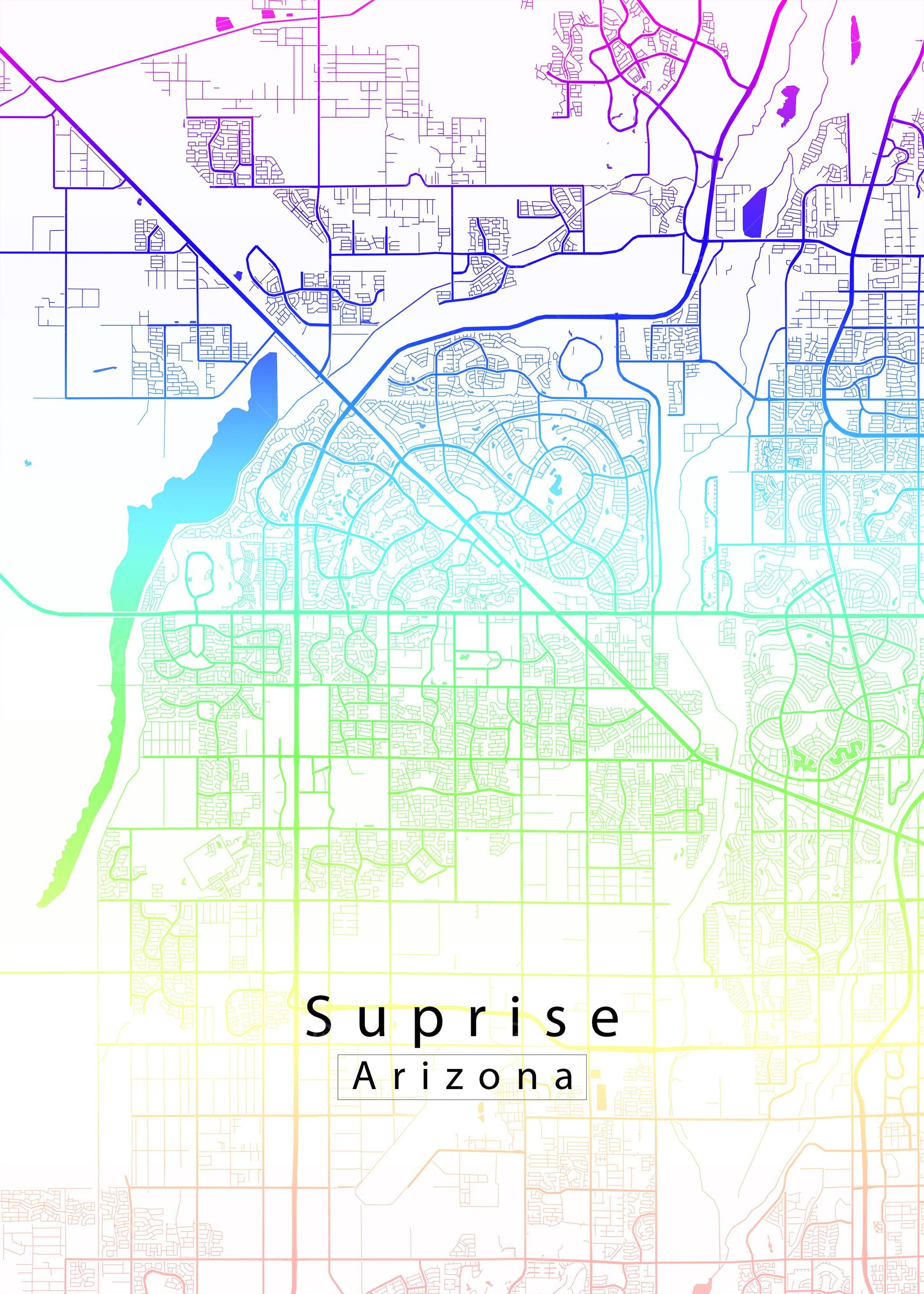 Suprise Arizona City Map