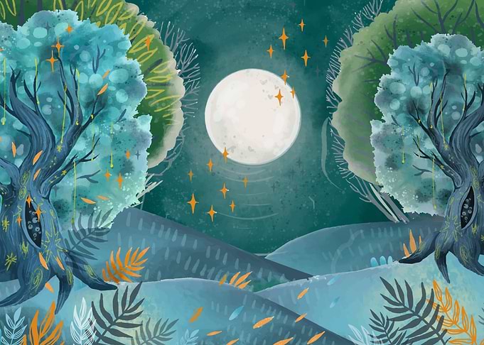 Watercolor Forest