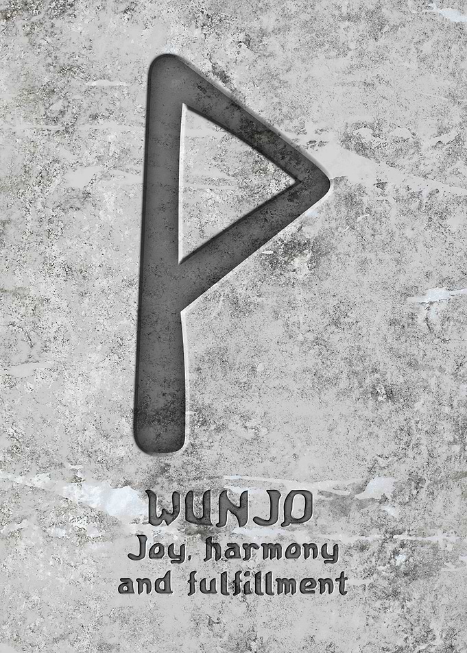Wunjo Rune Symbol