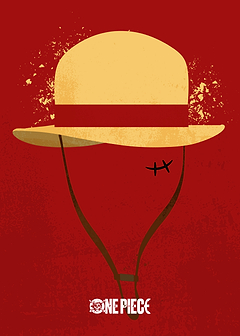 Minimalistic Luffy