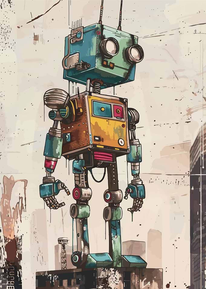 Retro Box Robot