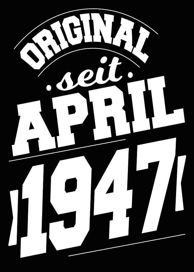 April 1947 77 Jahre