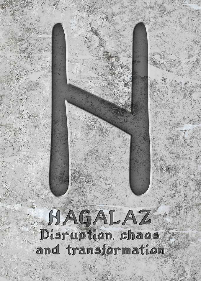 Hagalaz Rune Symbol