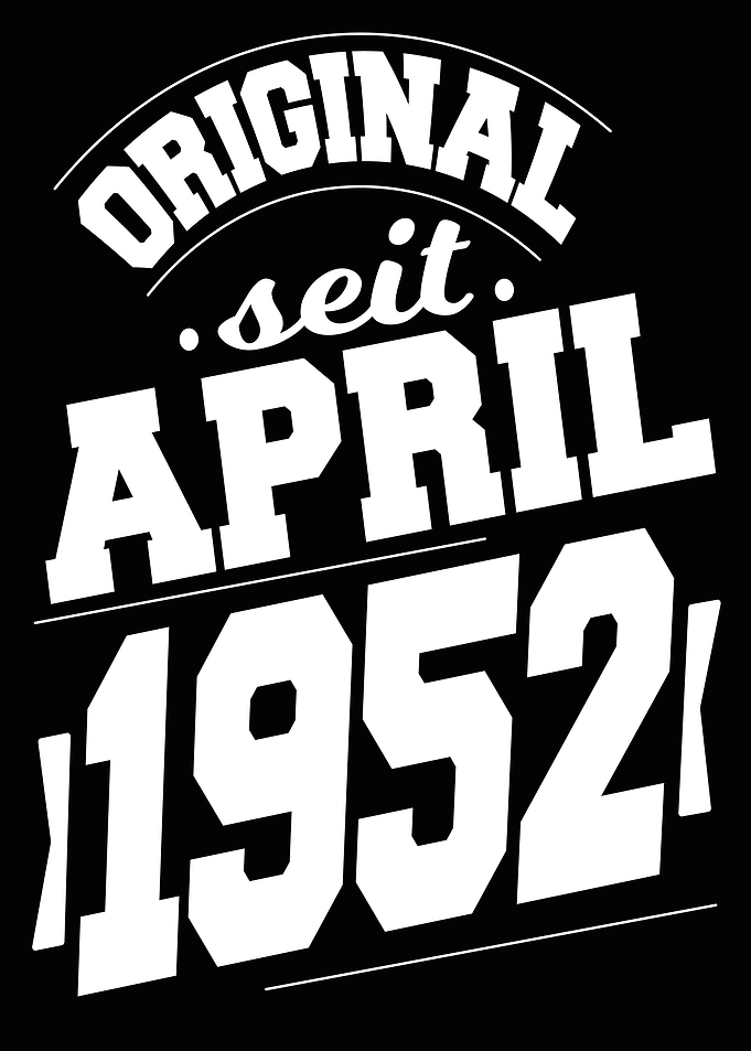 April 1952 72 Jahre