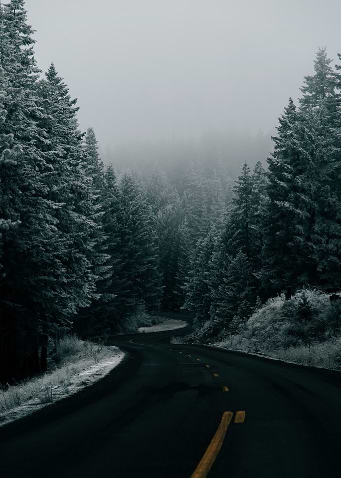 Snowy Winter Road