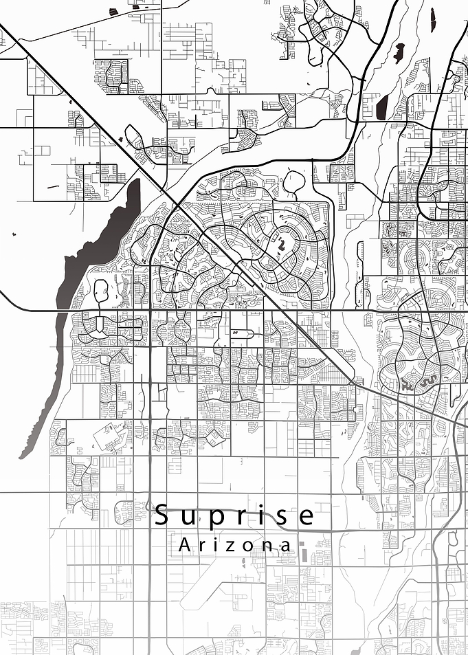 Suprise Arizona City Map