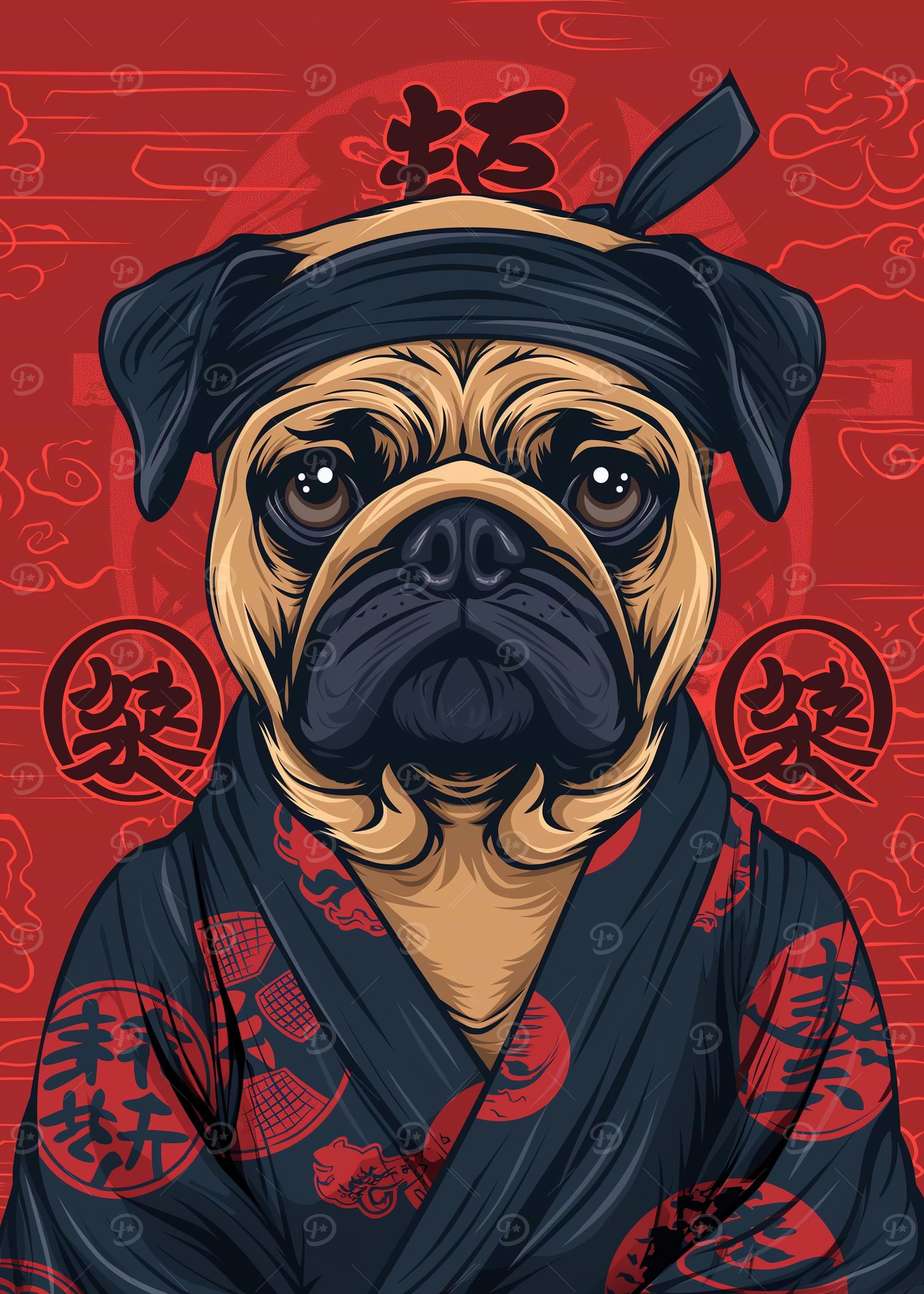 Kimono Pug Dog