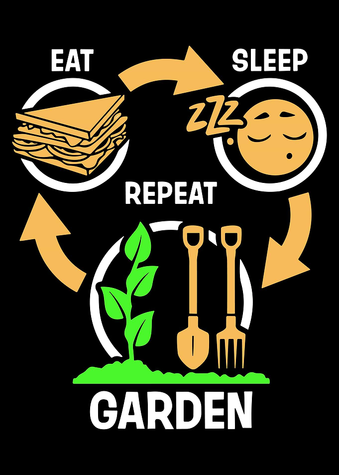 Funny Gardening Farmer Art