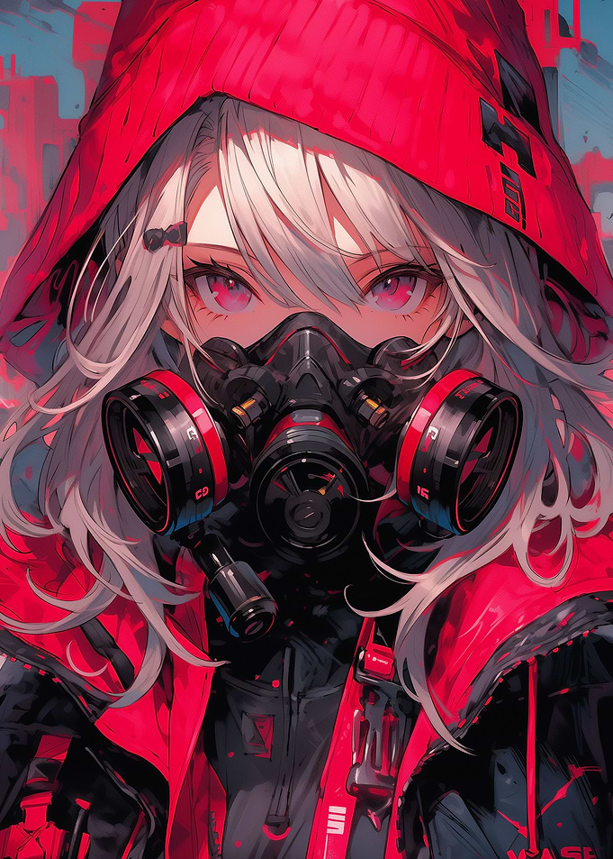 Cyberpunk Anime Cute Girl
