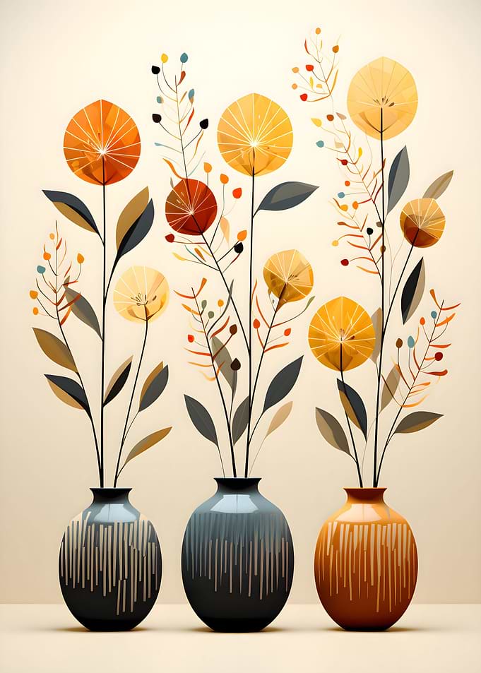 Terracotta Pottery Poster