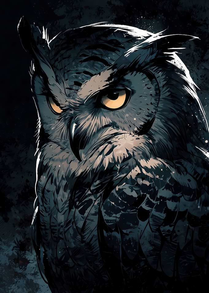 Wisdoms Gaze Owl