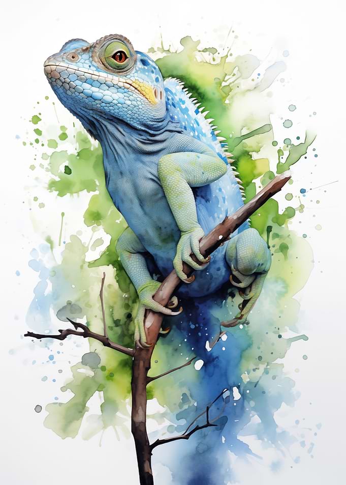 Lizard Watercolor