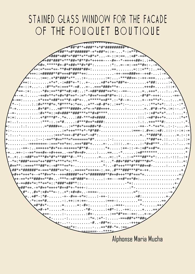 Stained glass window Ascii