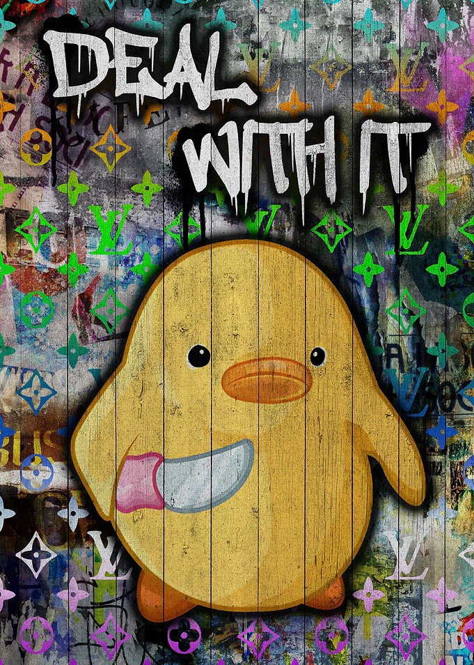Pop Art Meme Duck