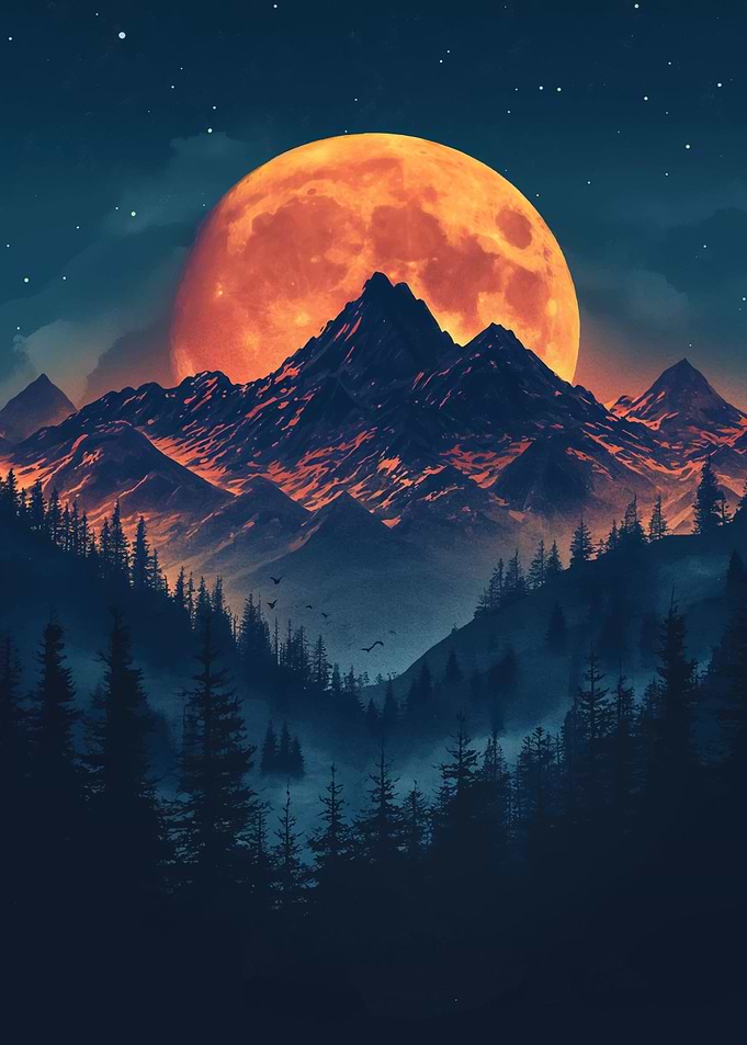mountain sunset