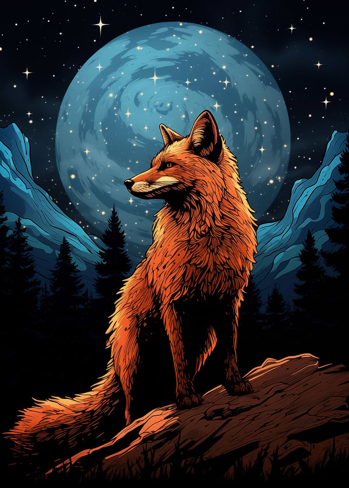 Fox In Forest