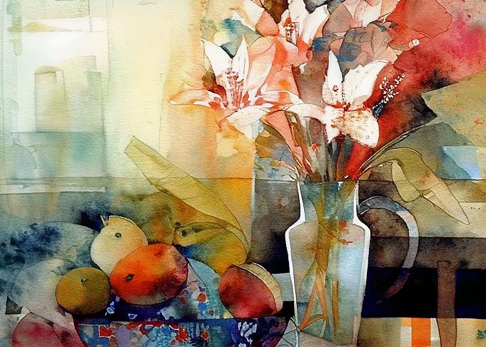 Home bouquet watercolor 2