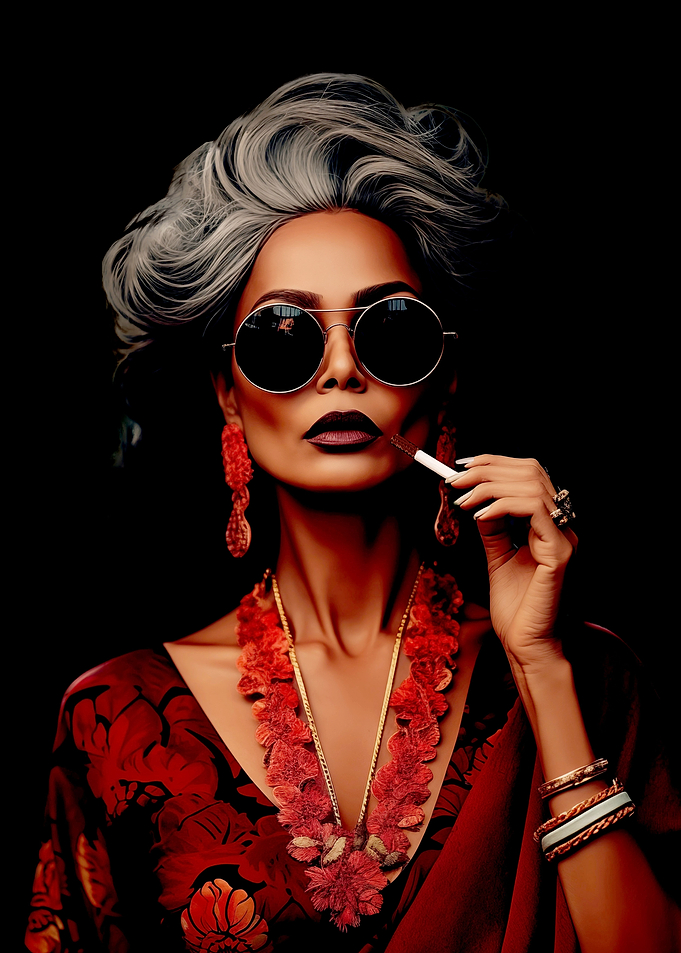 woman indian mama art