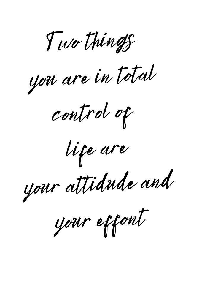 attitude and effort