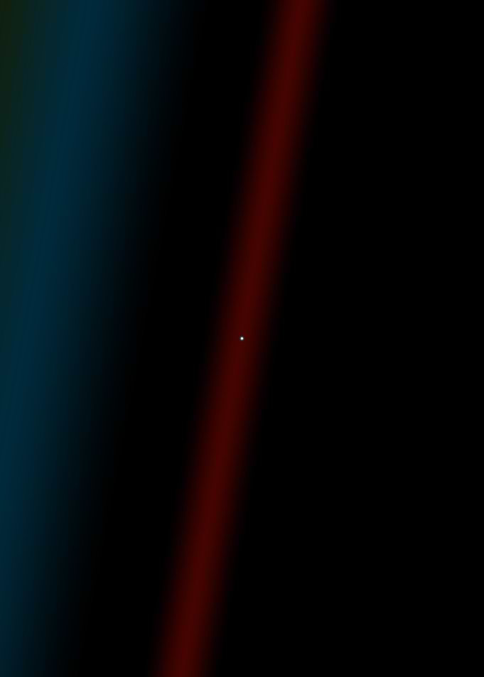 Pale Blue Dot 1990 art