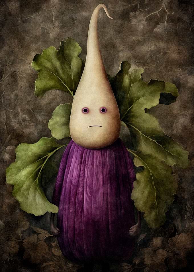 Pensive Eggplant Friend