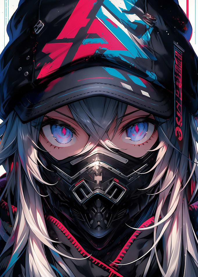 Cyberpunk Anime Cute Girl