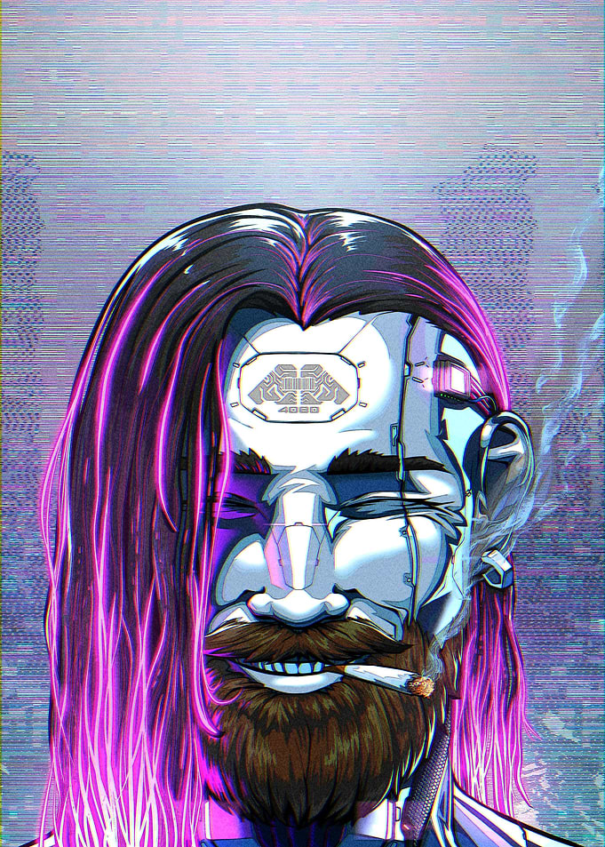 LR Neon hair