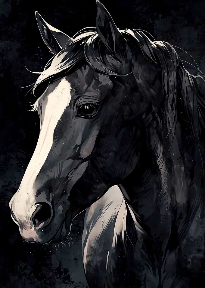Black Horse Gaze