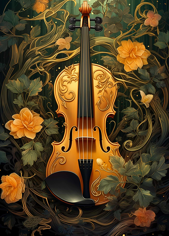 Violin Vintage Violinist