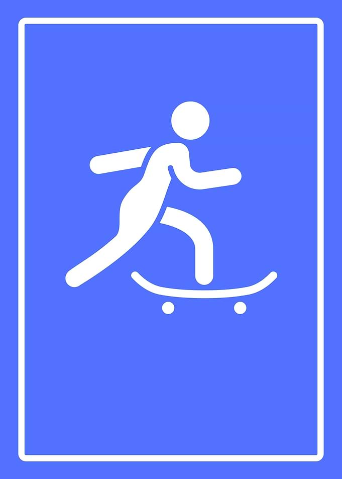 skateboard symbol