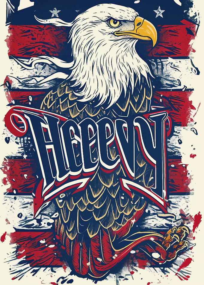 Eagle American Flag