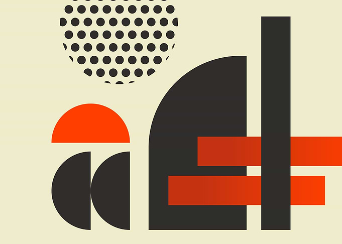 Bauhaus Black Orange