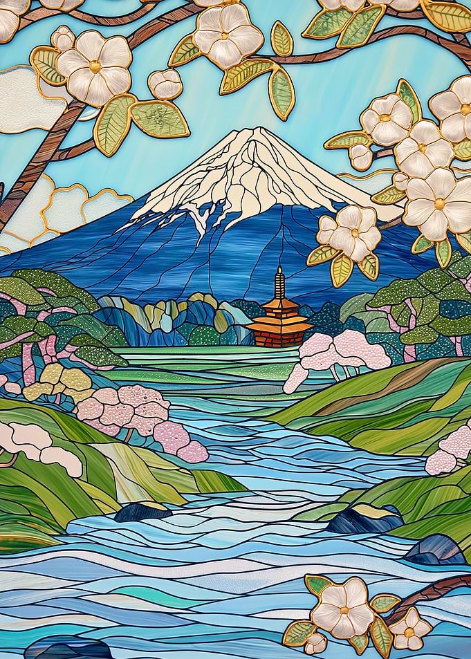 summer japan landscape