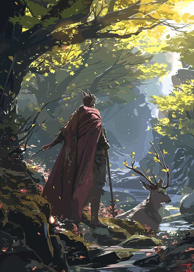 Magical Moment with a Deer