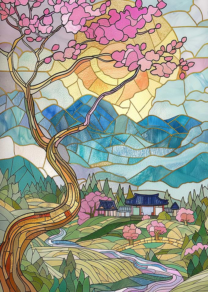 summer japan landscape