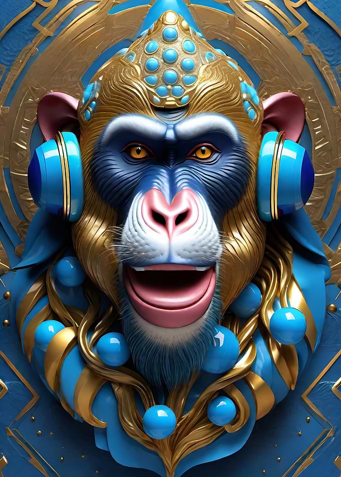 Mandrill Modern Pop Art 5