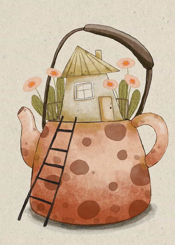 Polka Tea Pot