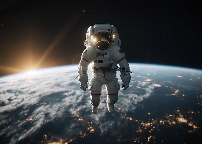 Astronaut in space