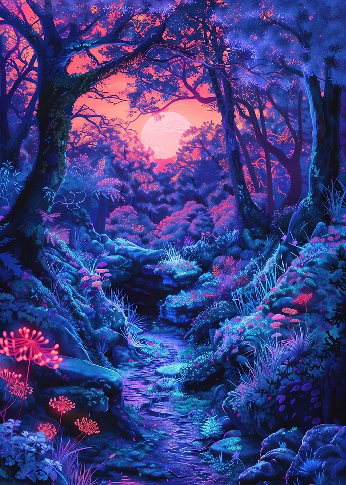 Mysterious Forest Glow